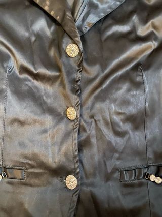 Blazer nero donna con perle