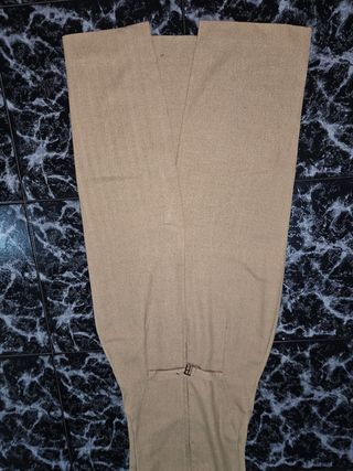 Traje mujer chaqueta y vestido beige Talla M