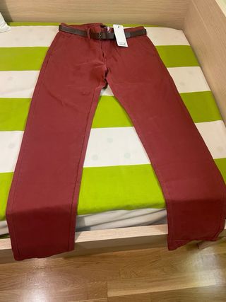 Pantalones Oodji Hombre Rojo Talla M (40)