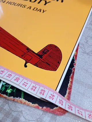 Insegna smaltata Shell Aviation Products