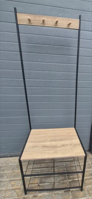 Mueble auxiliar perchero y zapatero