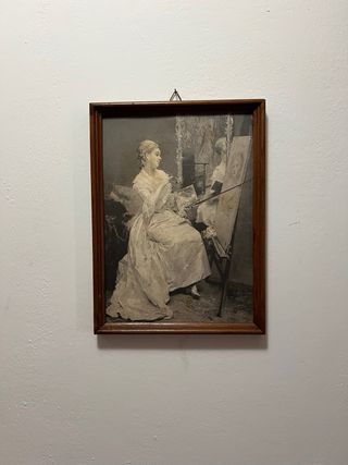 Quadro con cornice in legno