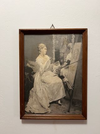 Quadro con cornice in legno