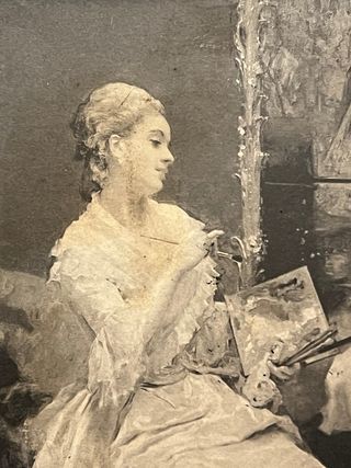 Quadro con cornice in legno