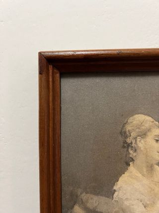 Quadro con cornice in legno