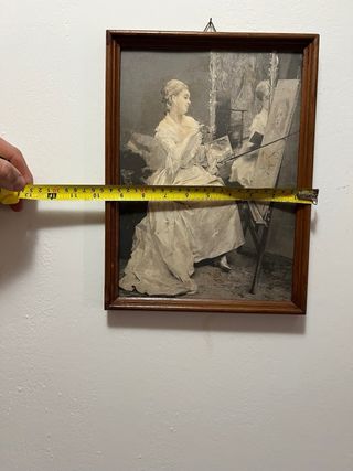 Quadro con cornice in legno