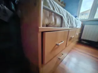 Cama nido 2m x 90cm madera y metal