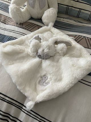 Peluche conejito y doudou