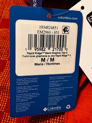 Camisetas Columbia M (Pack 3)