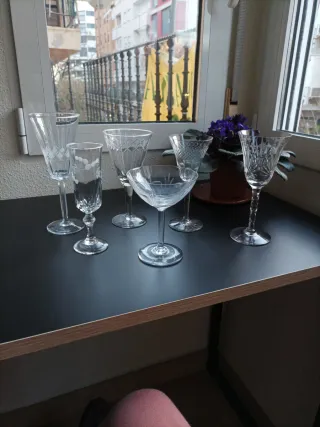 Copas Antiguas Cristal distinto diseño coleccionis