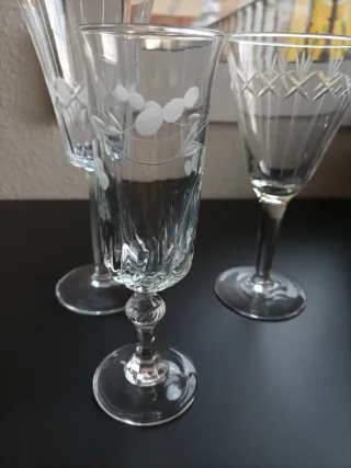 Copas Antiguas Cristal distinto diseño coleccionis