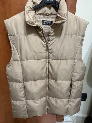 Gilet imbottito beige