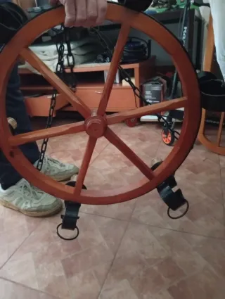 Lámpara colgante rústica negra