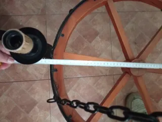 Lámpara colgante rústica negra
