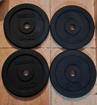 PESAS 4 DISCOS DE 5KG DE 28MM