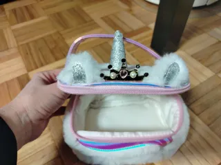 Neceser Unicornio Niña Rosa y Blanco