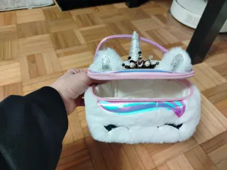 Neceser Unicornio Niña Rosa y Blanco