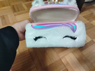 Neceser Unicornio Niña Rosa y Blanco