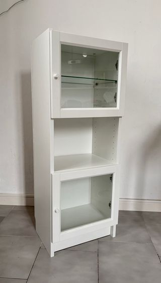 Mini libreria BILLY Ikea con ante vetro
