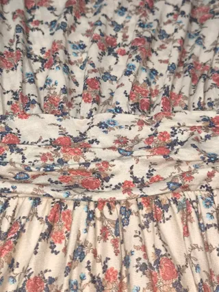 Vestido Floral Mango Talla XL Estilo Romántico