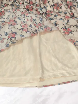 Vestido Floral Mango Talla XL Estilo Romántico