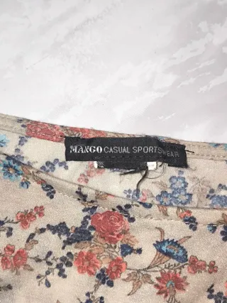 Vestido Floral Mango Talla XL Estilo Romántico