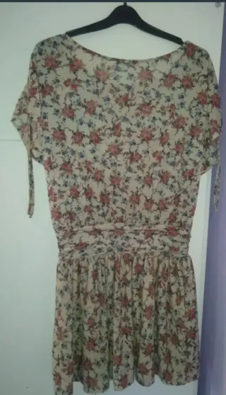 Vestido Floral Mango Talla XL Estilo Romántico