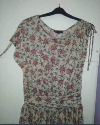 Vestido Floral Mango Talla XL Estilo Romántico
