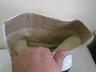 BOTINES DE VINILO CON TACÓN COLOR BLANCO Nº 39 EGO