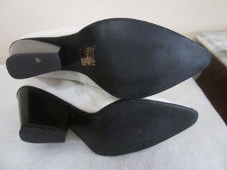 BOTINES DE VINILO CON TACÓN COLOR BLANCO Nº 39 EGO