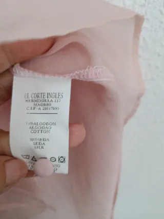 Blusa romántica Elogy rosa talla 46
