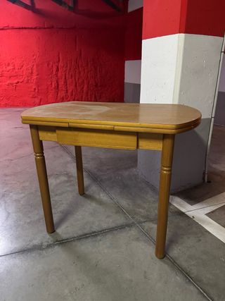 Mesa auxiliar cocina madera extensible
