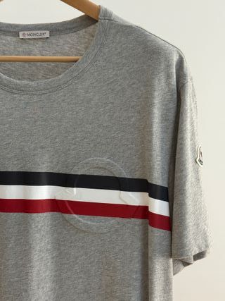 Camiseta Moncler Logo Gris Multicolor