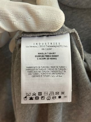 Camiseta Moncler Logo Gris Multicolor