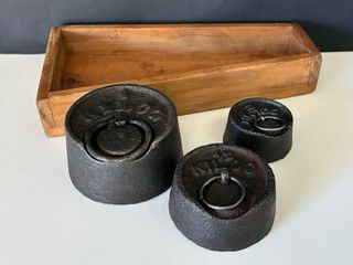 3 Pesas de Hierro para Balanza