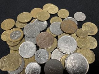 Lote 55 monedas Francos República Francesa