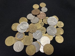 Lote 55 monedas Francos República Francesa