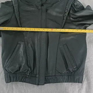 Chaqueta Piel Vintage Negra años 80