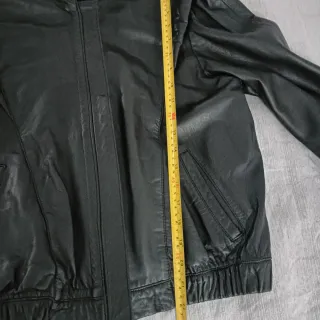 Chaqueta Piel Vintage Negra años 80