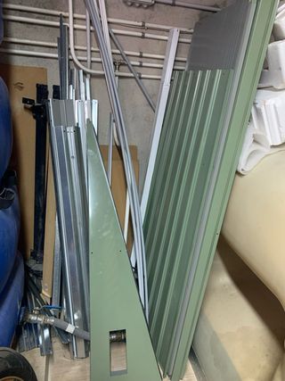 Caseta de jardín grande de metal