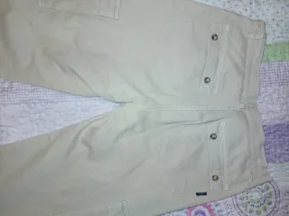Pantalones cargo caballero beige