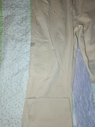 Pantalones cargo caballero beige