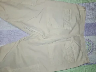 Pantalones cargo caballero beige