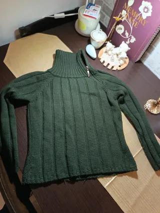 Felpa verde militare Made in Italy