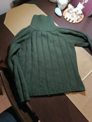 Felpa verde militare Made in Italy