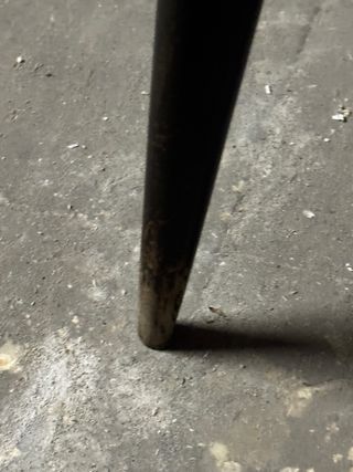 Mesa auxiliar madera oscura vintage