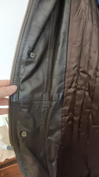 Giacca in pelle scamosciata marrone