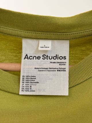 Camiseta Acne Studios Verde Oliva