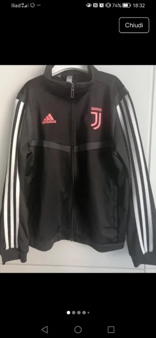 Felpa Juventus Adidas Nera Rosa