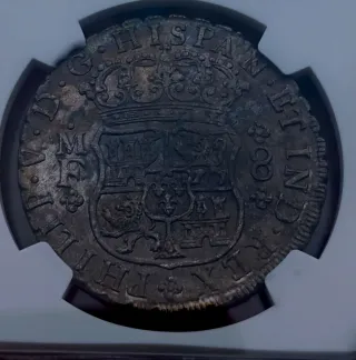 8 Reales 1740 México Plata NGC Hollandia ⚓